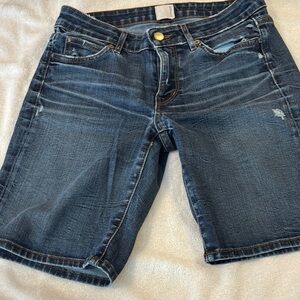 Rich & Skinny Dark Blue Jean Shorts